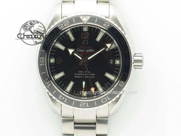 0401 Bold Seamaster Planet Ocean 600M 43.5mm SS SCF 1:1 Best Edition Green Bezel Gray Dial on Green Rubber Strap A8900 Super Clone 7666